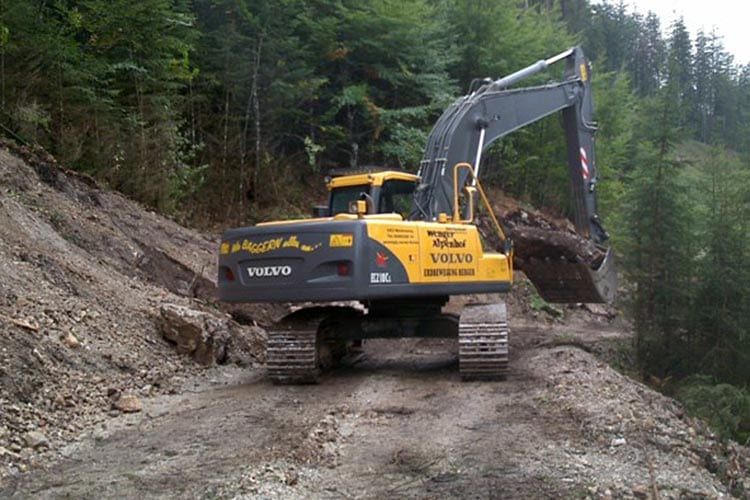 Wegbau- und Steinsatzarbeiten der Berger GmbH im Pongau — Bild 1