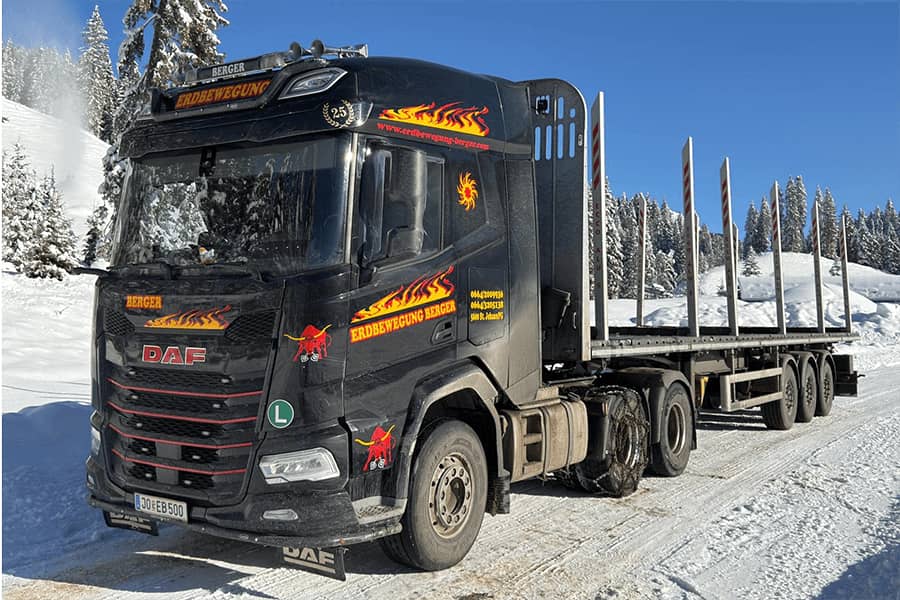 Baustelle Holztransport, 2025